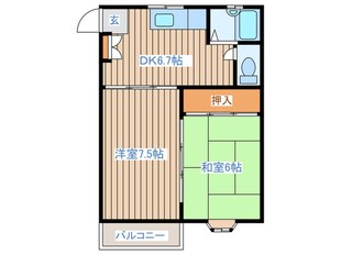 ウィン中倉Ⅰの物件間取画像